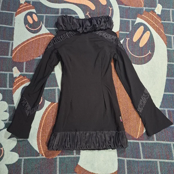 🌈SATIN RUCHED DETAIL TUNIC TOP-S - Picture 4 of 7